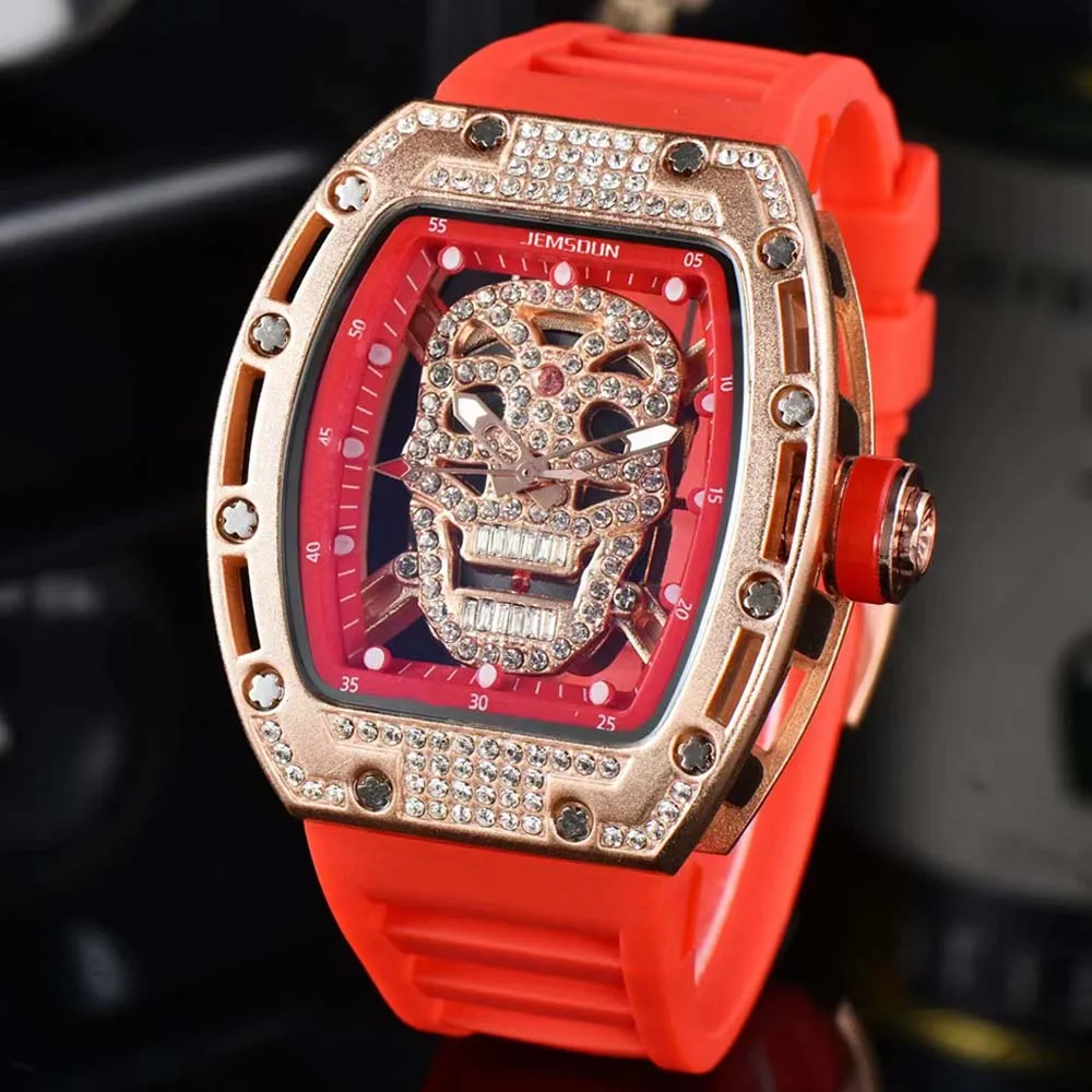 2023 New Hip Hop Original Brand Tonneau Watches For Mens Luxury With Diamond Skull Hollow Quartz Watch Waterproof Sports Clocks
2023 New Hip Hop Original Brand Tonneau Watches For Mens Luxury With Diamond Skull Hollow Quartz Watch Waterproof Sports Clocks