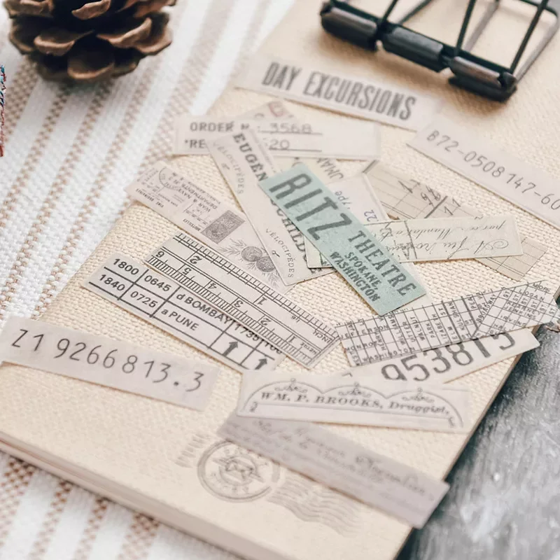New Retro Phrase Junk Journal Ephemera Vintage Stickers Decorative Label Craft Album Aesthetic Sticker Scrapbooking Material
New Retro Phrase Junk Journal Ephemera Vintage Stickers Decorative Label Craft Album Aesthetic Sticker Scrapbooking Material