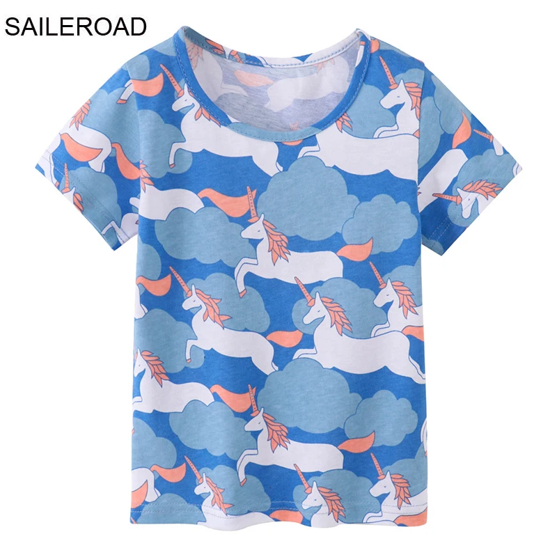 SAILEROAD Summer T Shirt Cotton Short Sleeve Cartoon Unicorn T-shirts Kids Tee Girl Tops Boys Children Clothes
SAILEROAD Summer T Shirt Cotton Short Sleeve Cartoon Unicorn T-shirts Kids Tee Girl Tops Boys Children Clothes