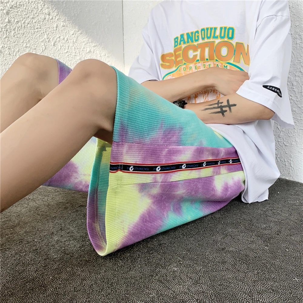 Waffle dyed shorts men's large casual cropped pants with inner binding high quality loose summer men's cropped pants beach pants
Waffle dyed shorts men's large casual cropped pants with inner binding high quality loose summer men's cropped pants beach pants
