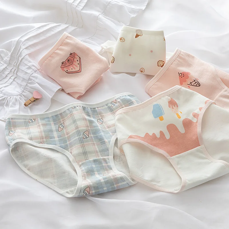 New Women Underwear Japanese Girls' Comfort Briefs Mid Waist Seamless Underpants Lovely Cartoon Pattern Panties Female Lingerie
New Women Underwear Japanese Girls' Comfort Briefs Mid Waist Seamless Underpants Lovely Cartoon Pattern Panties Female Lingerie