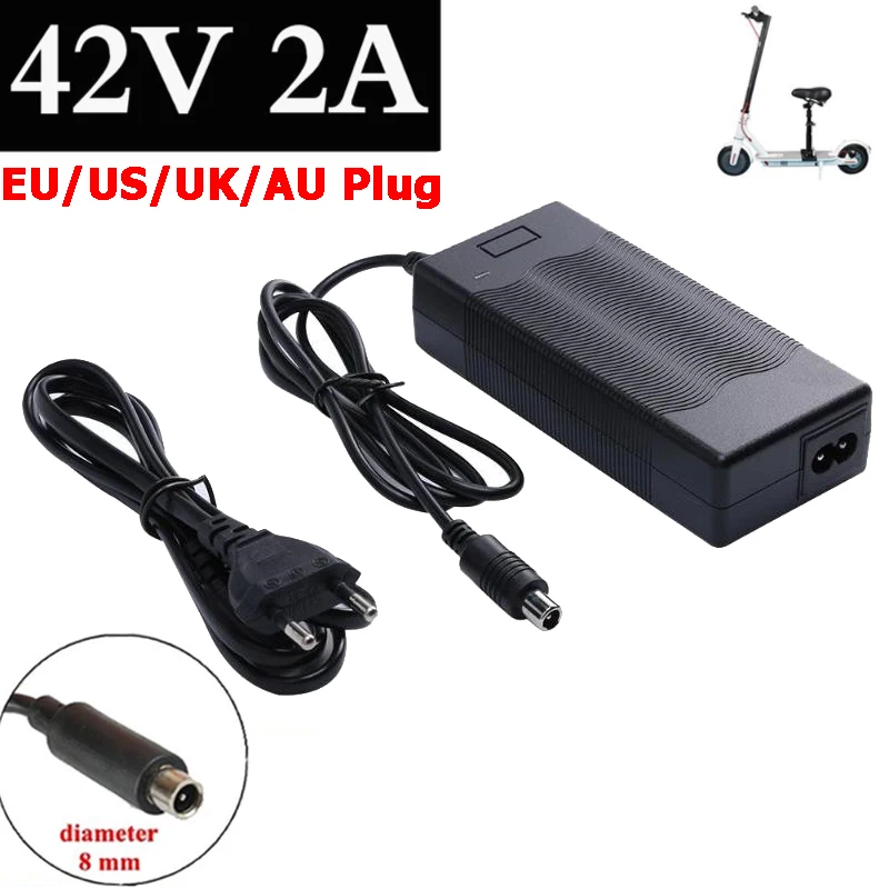 42V 2A Electric Scooter Charger Battery Power Supply Adapters Skateboard Accessories For Xiaomi Mijia M365 EU/UK/US/AU Plug
42V 2A Electric Scooter Charger Battery Power Supply Adapters Skateboard Accessories For Xiaomi Mijia M365 EU/UK/US/AU Plug