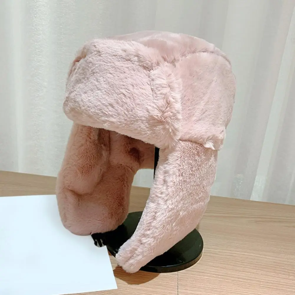 Winter Hat No Brim Wind-proof Skiing Cap Fluffy Round Top Plush Hat Keep Warm Thicken Unisex Ear Flap Winter Hat for Outdoor
Winter Hat No Brim Wind-proof Skiing Cap Fluffy Round Top Plush Hat Keep Warm Thicken Unisex Ear Flap Winter Hat for Outdoor