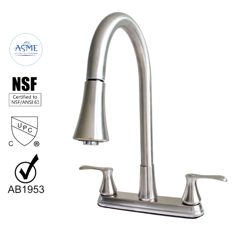 22167143 -Hybrid Metal Kitchen Sink Faucet 28mm Spout with Pull down Spray Brushed Nickel
22167143 -Hybrid Metal Kitchen Sink Faucet 28mm Spout with Pull down Spray Brushed Nickel