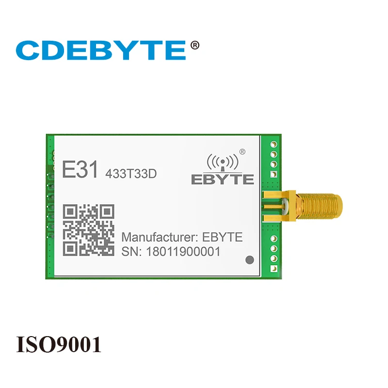 AX5043 433MHz Wireless Transceiver Long Range UART 2W SMA Antenna IoT uhf E31-433T33D 433MHz Transmitter Receiver RF Module
AX5043 433MHz Wireless Transceiver Long Range UART 2W SMA Antenna IoT uhf E31-433T33D 433MHz Transmitter Receiver RF Module