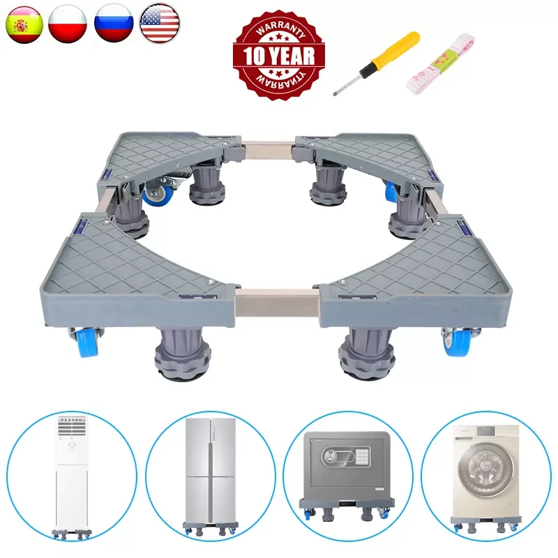 Washing Machine Base Adjustable Fridge Stand Holder Brake Movable Refrigerator Floor Trolley Multofunctional Mobile Carry Tools
Washing Machine Base Adjustable Fridge Stand Holder Brake Movable Refrigerator Floor Trolley Multofunctional Mobile Carry Tools
