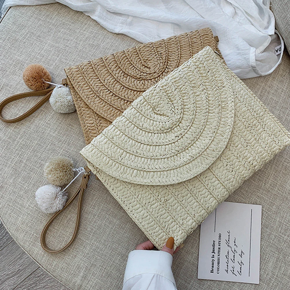Summer Straw Clutch Bags Purses Handmade Woven Handbags Crossbody Bags for Female Beach Travel Women Shoulder Messenger Bags
Summer Straw Clutch Bags Purses Handmade Woven Handbags Crossbody Bags for Female Beach Travel Women Shoulder Messenger Bags