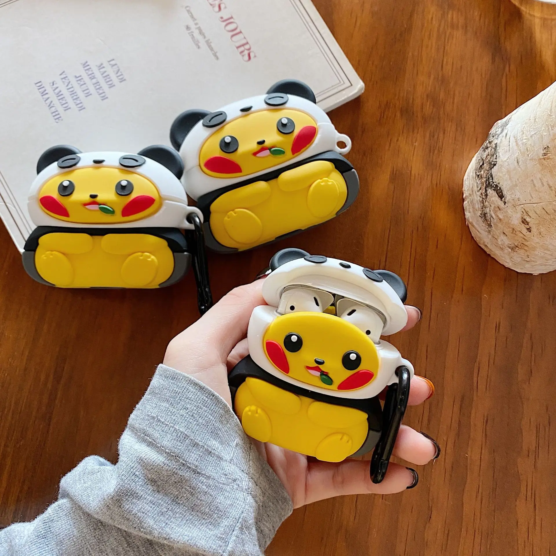 Pokemon Panda Pikachu Cartoon Keychain Earphone Cover Case For Airpods 1 2 3 Pro Headphone Box Charging Protective Keyring
Pokemon Panda Pikachu Cartoon Keychain Earphone Cover Case For Airpods 1 2 3 Pro Headphone Box Charging Protective Keyring