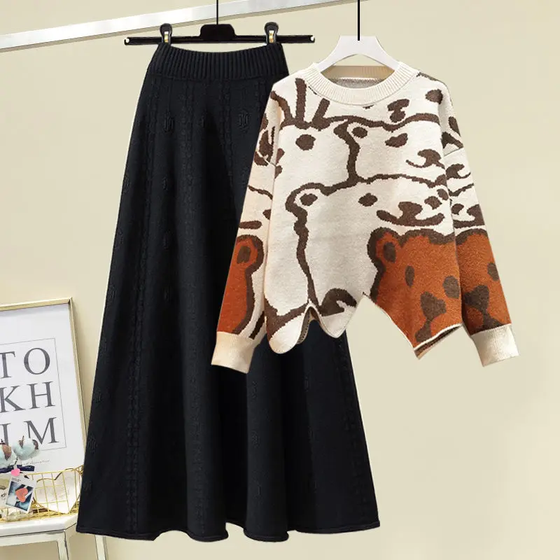 Women's Clothes Autumn Winter Single/Set 2023 New Loose Irregular Little Bear Sweater Slim Half Skirt Two Piece Outfits
Women's Clothes Autumn Winter Single/Set 2023 New Loose Irregular Little Bear Sweater Slim Half Skirt Two Piece Outfits
