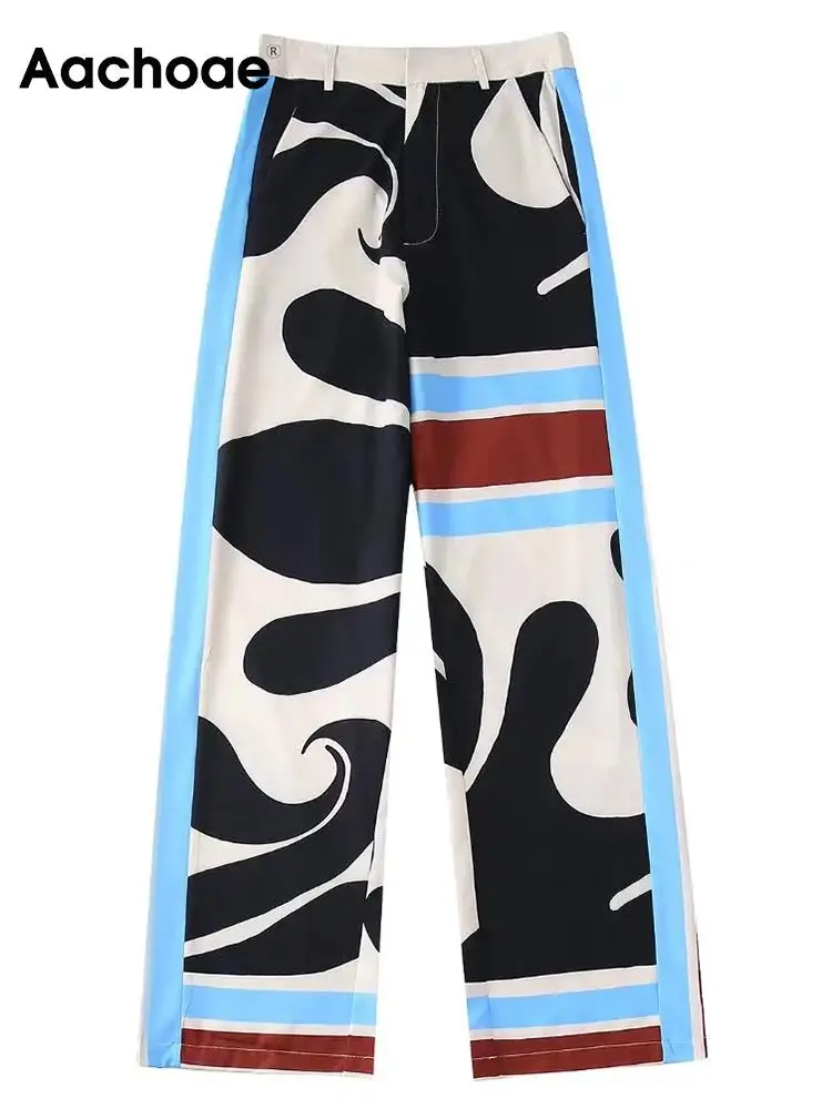 Aachoae Women Vintage Printed Wide Leg Pants Casual High Waist Long Pants With Pockets Ladies Chic Trousers Mujer Pantalon
Aachoae Women Vintage Printed Wide Leg Pants Casual High Waist Long Pants With Pockets Ladies Chic Trousers Mujer Pantalon