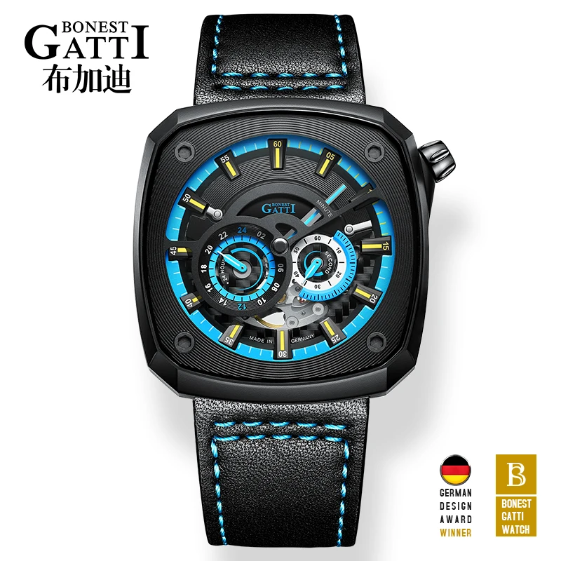 Original Automatic Movement Watch For Men Mechanical Leather Sapphire Glass Mens Watches Waterproof Luminious Relogios Masculino
Original Automatic Movement Watch For Men Mechanical Leather Sapphire Glass Mens Watches Waterproof Luminious Relogios Masculino