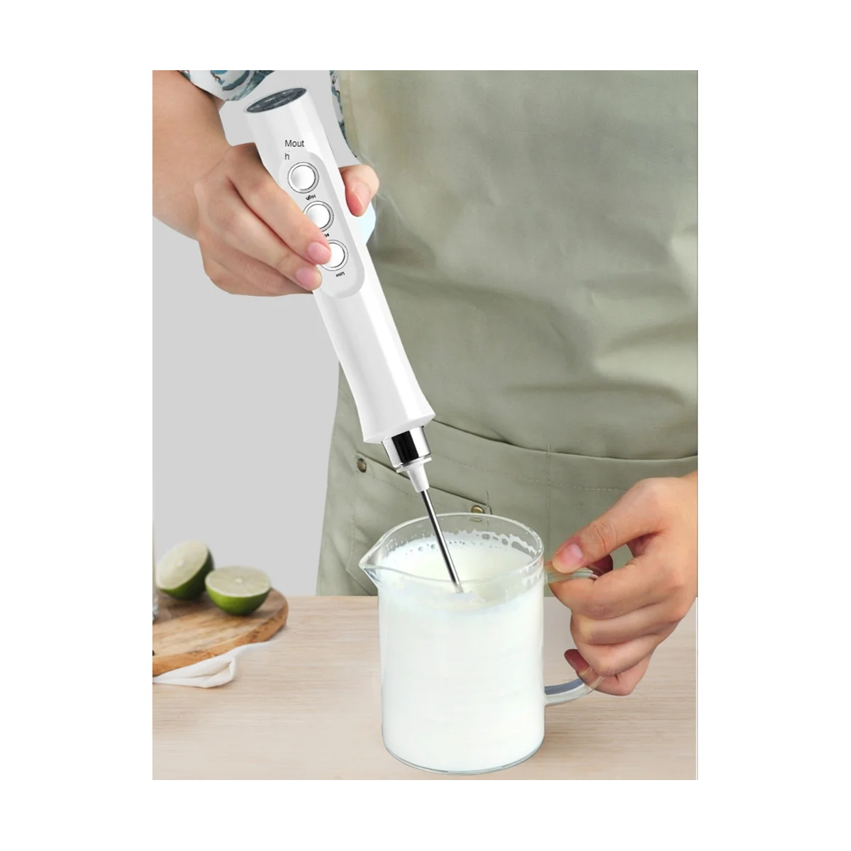 Electric Mixer Egg Beater Kitchen Stirrer Coffee Cappuccino Creamer Whisk Portable Blender -Black 
Electric Mixer Egg Beater Kitchen Stirrer Coffee Cappuccino Creamer Whisk Portable Blender -Black