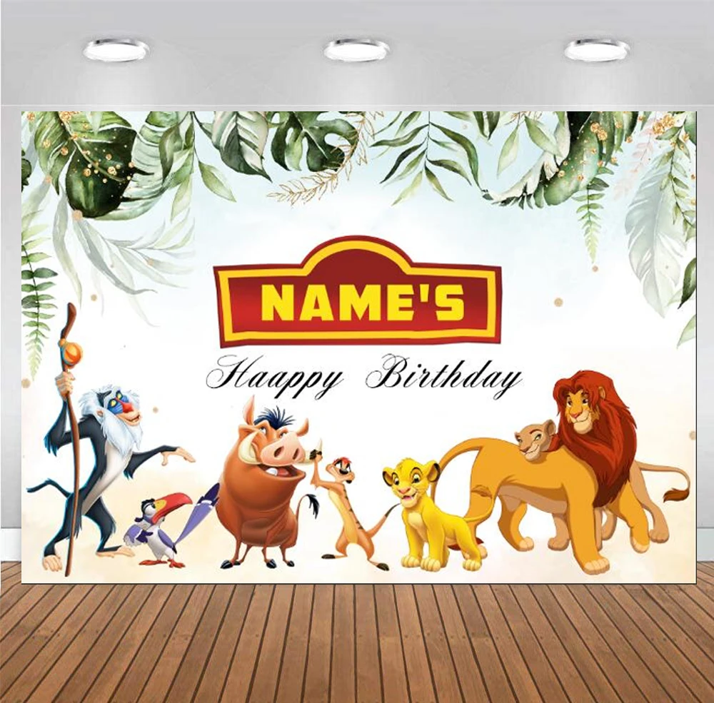 Customized Simba Lion King Backdrop Newborn Baby Shower 1st Happy Birthday Party Photography Background Photocall Photo Banner
Customized Simba Lion King Backdrop Newborn Baby Shower 1st Happy Birthday Party Photography Background Photocall Photo Banner