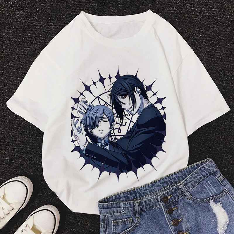Black Butler Graphic Print T-shirt Women Harajuku Aesthetic White Tops Tshirt Tee 2021 Summer Japan Anime Casual Female T Shirt
Black Butler Graphic Print T-shirt Women Harajuku Aesthetic White Tops Tshirt Tee 2021 Summer Japan Anime Casual Female T Shirt
