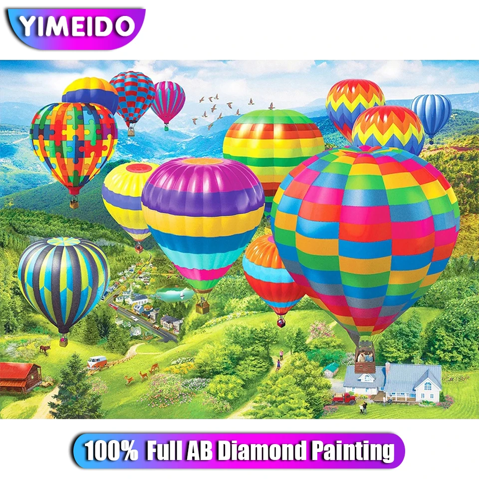 YiMeiDo Scenery 100% AB Diamond Painting Colorful Hot Air Balloon Diamond Embroidery Sky Handmade 5D DIY Mosaic Home Decor Gift
YiMeiDo Scenery 100% AB Diamond Painting Colorful Hot Air Balloon Diamond Embroidery Sky Handmade 5D DIY Mosaic Home Decor Gift