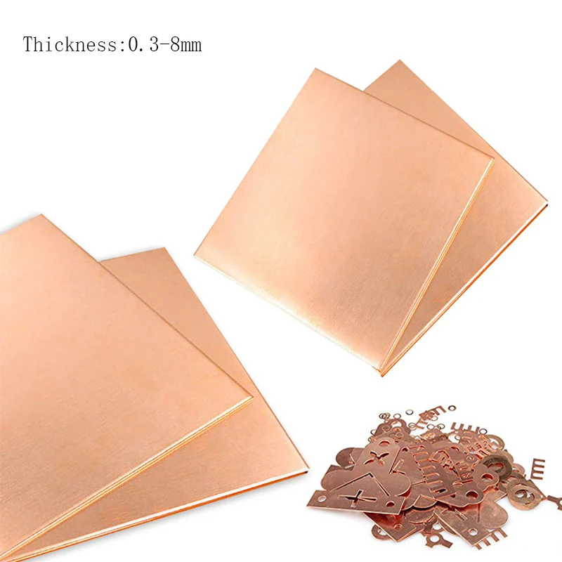 1PCS thick 0.25-8mm 99.9% purity copper metal sheet plate/Metal Sheet Foil Plate Nice Mechanical Behavior and Thermal Stability 
1PCS thick 0.25-8mm 99.9% purity copper metal sheet plate/Metal Sheet Foil Plate Nice Mechanical Behavior and Thermal Stability