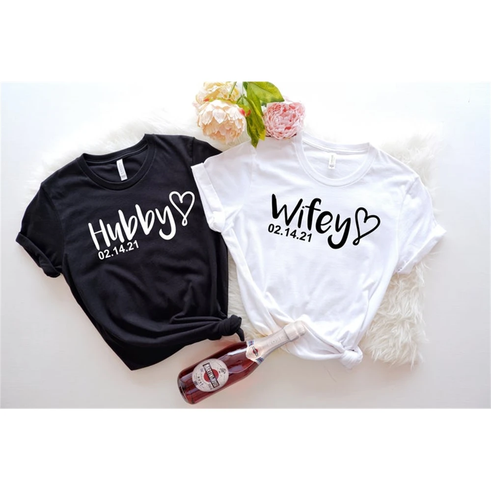 Wifey and Hubby Husband Just Married Shirt Honeymoon Wedding Short Sleeve Summer Tees
Wifey and Hubby Husband Just Married Shirt Honeymoon Wedding Short Sleeve Summer Tees