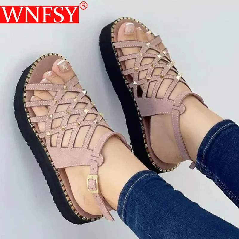 Wnfsy Women Casual Sandals Summer Fashion Plus Size Comfort Sport Sandals Women Willow Nail Beach Wedge Anti-slip Roman Sandals
Wnfsy Women Casual Sandals Summer Fashion Plus Size Comfort Sport Sandals Women Willow Nail Beach Wedge Anti-slip Roman Sandals