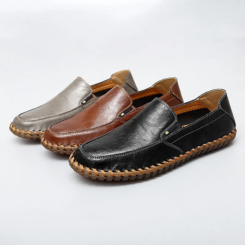 LeatherMen Style Shoes Casual Shoes Soft leather shoes Comfortable Breathable Mens Sneakers
LeatherMen Style Shoes Casual Shoes Soft leather shoes Comfortable Breathable Mens Sneakers