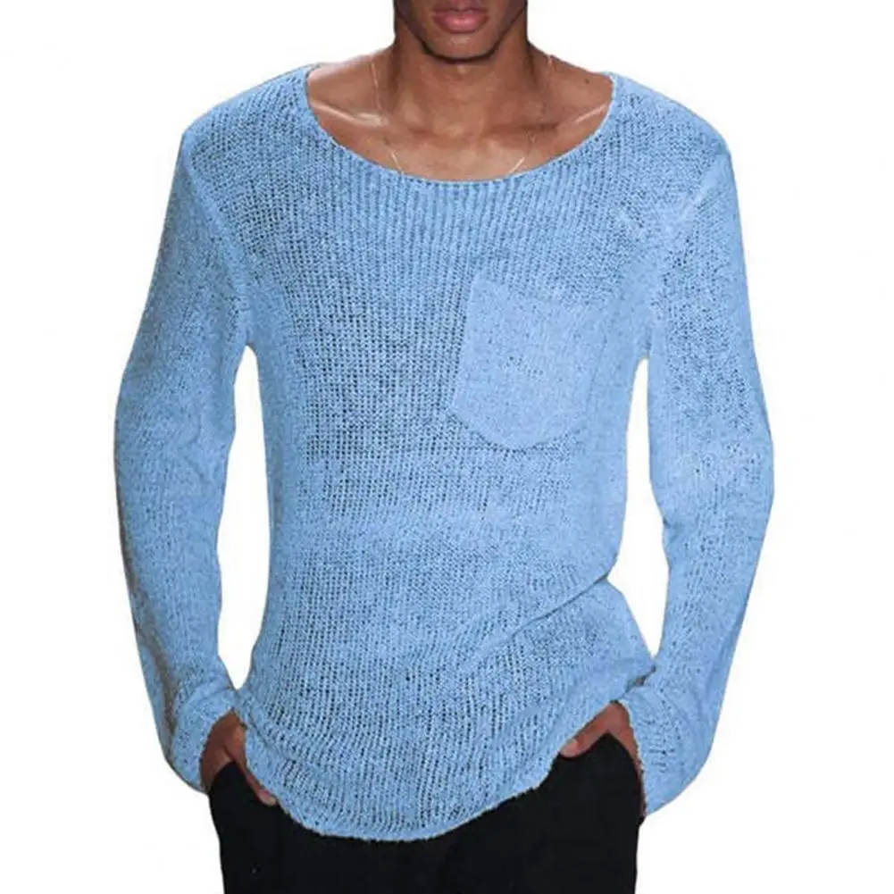 Casual Men pullovers Sweater Stylish Men's Casual Knitwear sweater Loose Fit Solid Color Hollow Out Long Sleeve Sweaters
Casual Men pullovers Sweater Stylish Men's Casual Knitwear sweater Loose Fit Solid Color Hollow Out Long Sleeve Sweaters