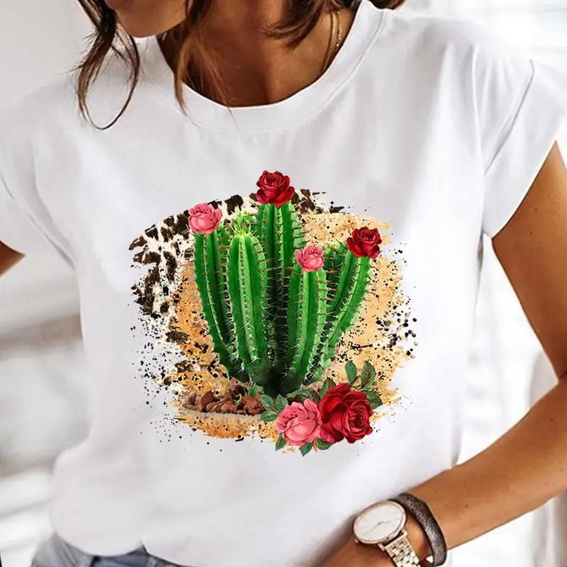 Women Print Cactus Flower 90s Cute Clothes Tee Tshirt Fashion Female Tops Print Mujer Camisetas Cartoon Ladies Graphic T-Shirt
Women Print Cactus Flower 90s Cute Clothes Tee Tshirt Fashion Female Tops Print Mujer Camisetas Cartoon Ladies Graphic T-Shirt