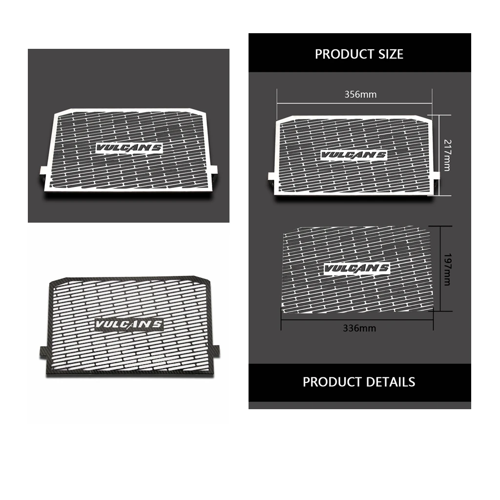 For Kawasaki Vulcan S 650 S650 650S VN650 VN 650 2015-2019 Motorcycle Radiator Grille Guard Protector Grill Protection Cover 
For Kawasaki Vulcan S 650 S650 650S VN650 VN 650 2015-2019 Motorcycle Radiator Grille Guard Protector Grill Protection Cover