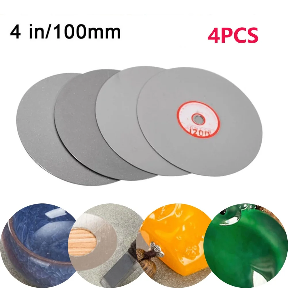 4x 100mm Polishing Grinding Disc 600/800/1200/3000 Grit L Diamond Coated Flat Lap Wheel Lapidary Polishing Grinding Disc Tools
4x 100mm Polishing Grinding Disc 600/800/1200/3000 Grit L Diamond Coated Flat Lap Wheel Lapidary Polishing Grinding Disc Tools