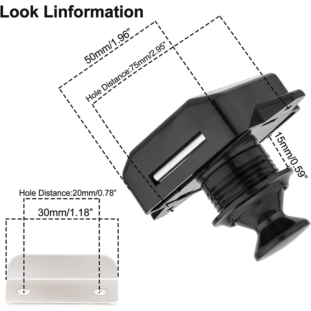 Home Renovation Button Catch Lock 1 Pcs Black Brand New High Quality Hot New 15mm-18mm New Type With Handle Button Type Ship
Home Renovation Button Catch Lock 1 Pcs Black Brand New High Quality Hot New 15mm-18mm New Type With Handle Button Type Ship
