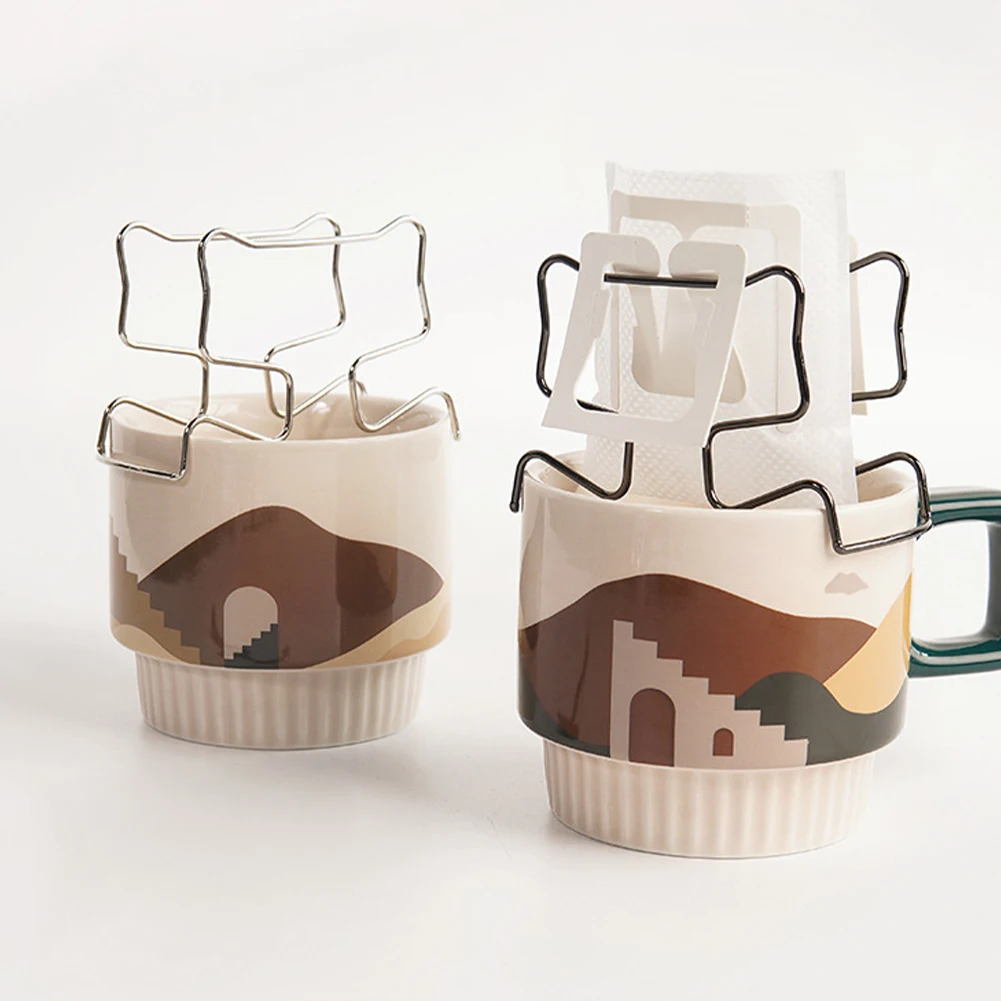 1PC Coffee Filter Holder Portable Reusable Outdoor Tea Filters Dripper Baskets Coffee Ear Drip Filter Paper Bag Shelf Coffeeware
1PC Coffee Filter Holder Portable Reusable Outdoor Tea Filters Dripper Baskets Coffee Ear Drip Filter Paper Bag Shelf Coffeeware