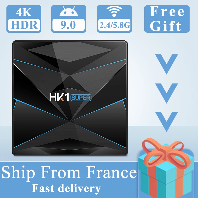 ТВ-приставка HK1 Super Android 2022 4K RK3318 4 Гб 64 Гб ROM USB 3,0 2,4G/5,8G Dual WIFI BT 4,0 H.265 HK1 Super Android 9.0 ТВ-приставка
ТВ-приставка HK1 Super Android 2022 4K RK3318 4 Гб 64 Гб ROM USB 3,0 2,4G/5,8G Dual WIFI BT 4,0 H.265 HK1 Super Android 9.0 ТВ-приставка