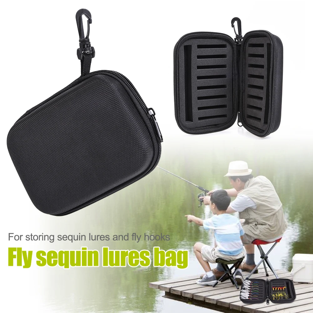 Fishing Spoon Lures Bag Portable Fly Hooks Sequins Wallet Case EVA Fly Fishing Lure Spoon Bait Storage Case Fishing Tackles
Fishing Spoon Lures Bag Portable Fly Hooks Sequins Wallet Case EVA Fly Fishing Lure Spoon Bait Storage Case Fishing Tackles
