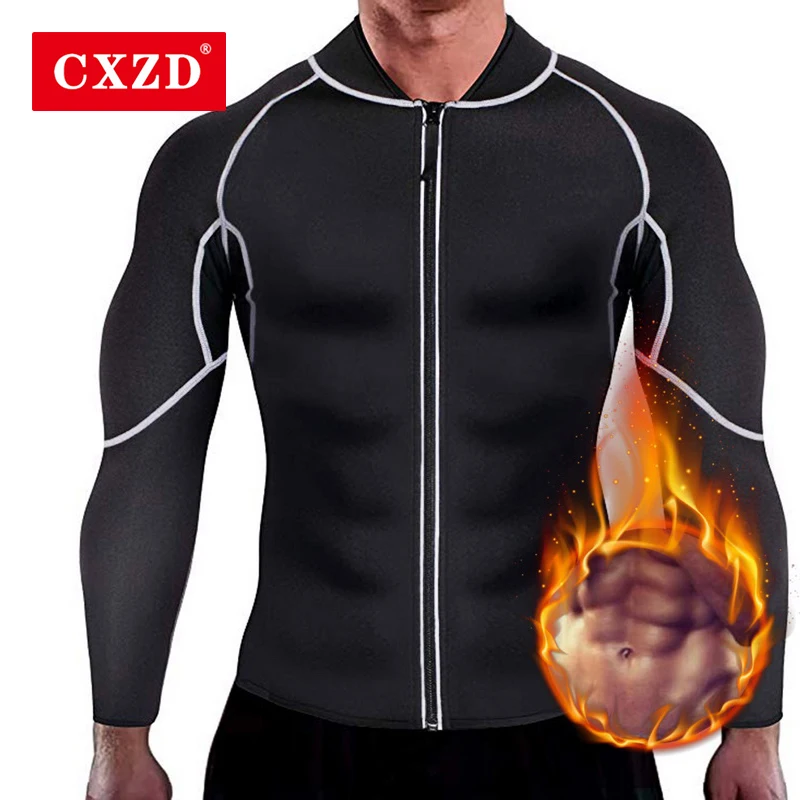 CXZD Men Sweat Neoprene Weight Loss Sauna Suit Workout Shirt Body Shaper Fitness Jacket Gym Top Clothes Shapewear Long Sleeve
CXZD Men Sweat Neoprene Weight Loss Sauna Suit Workout Shirt Body Shaper Fitness Jacket Gym Top Clothes Shapewear Long Sleeve
