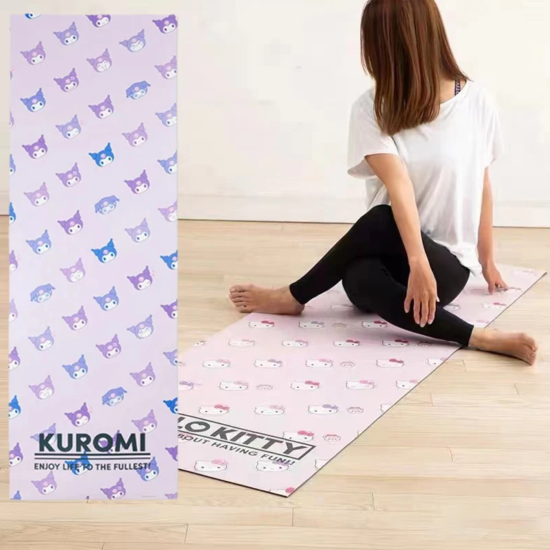 60X170cm Kawaii Sanrios Kuromi Cartoon PVC Yoga Mats Anti-slip Sport Fitness Mat For Pilates Gymnastics Mat Girls Gift
60X170cm Kawaii Sanrios Kuromi Cartoon PVC Yoga Mats Anti-slip Sport Fitness Mat For Pilates Gymnastics Mat Girls Gift