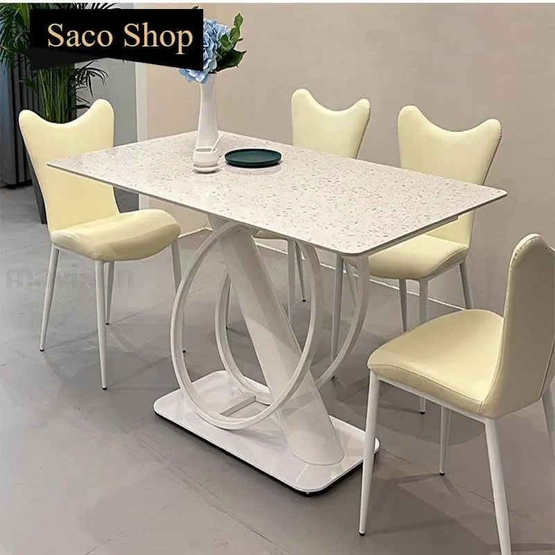 Italian Table Combination In Cream White 46 Chair Home Villa Apartment Kitchen Set Rock Slab Desigminimalist Dining Table
Italian Table Combination In Cream White 46 Chair Home Villa Apartment Kitchen Set Rock Slab Desigminimalist Dining Table
