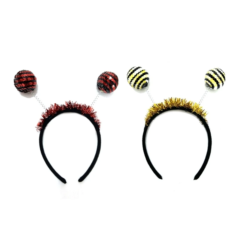 Sequins Bee/ Ladybugs Antenna Hair Hoop Woman Hot Girls Makeup Headband for Easter Halloween Cosplay Hair Accessories
Sequins Bee/ Ladybugs Antenna Hair Hoop Woman Hot Girls Makeup Headband for Easter Halloween Cosplay Hair Accessories