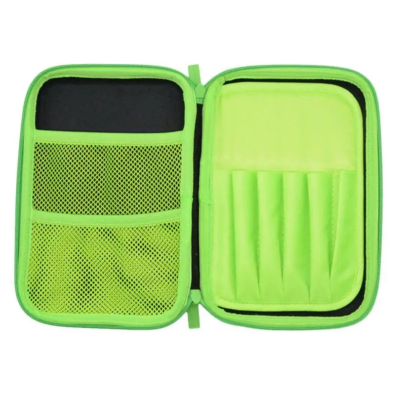 

Классический Карманный чехол для карандашей и ручек, зеленая складная сумка EVA для хранения канцелярских принадлежностей, органайзер, косметички, дорожные сумки, школьные принадлежности для учеников