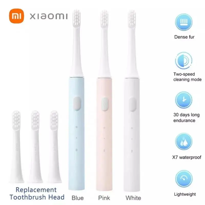 

Xiaomi Mijia T100 Sonic Electric Toothbrush USB Rechargeable IPX7 Waterproof Automatic Tooth Brush And Toothbrush Head Oral Care