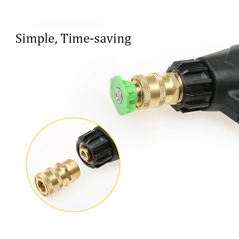 Parts Nozzle Sprayer Quick Connector Garden Tool Accessories High Pressure Washer Connection Adapter M22*1.5mm
Parts Nozzle Sprayer Quick Connector Garden Tool Accessories High Pressure Washer Connection Adapter M22*1.5mm