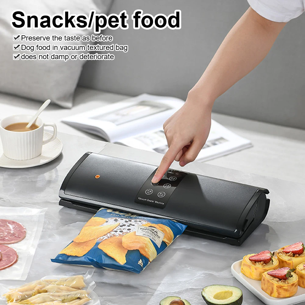 Vacuum Sealer Machine Fully Automatic Food Sealer 65kPa Sealing Machine Adjustable Modes Kitchen Packaging Machine 2022 New
Vacuum Sealer Machine Fully Automatic Food Sealer 65kPa Sealing Machine Adjustable Modes Kitchen Packaging Machine 2022 New