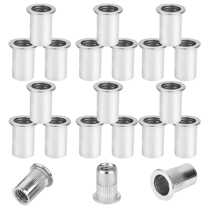 Rivet Nuts Assortment M5, 80Pcs Rivet Nut Tool Flat Head Thread Rivet Rivet Nut Assortment Set Threaded Rivets
Rivet Nuts Assortment M5, 80Pcs Rivet Nut Tool Flat Head Thread Rivet Rivet Nut Assortment Set Threaded Rivets