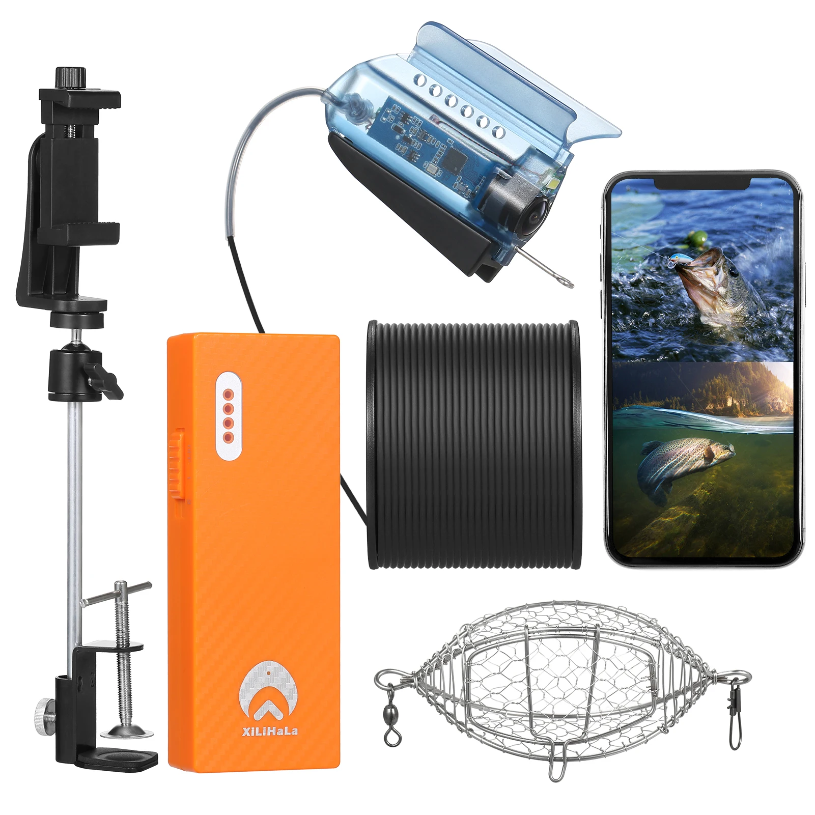 1080P Underwater Fishing Camera with APP Control Fishing Live Video Camera Fish Finder with 50M Cable Underwater Camera
1080P Underwater Fishing Camera with APP Control Fishing Live Video Camera Fish Finder with 50M Cable Underwater Camera