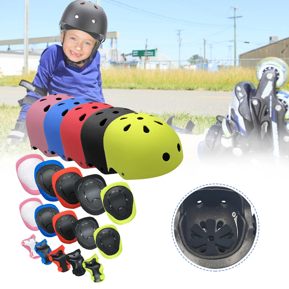 7pcs/set Kids Boy Girl Safety Helmet Knee Elbow Pad Sets Children Cycling Roller Skating Bicycle Helmet Protection Safety Guard
7pcs/set Kids Boy Girl Safety Helmet Knee Elbow Pad Sets Children Cycling Roller Skating Bicycle Helmet Protection Safety Guard