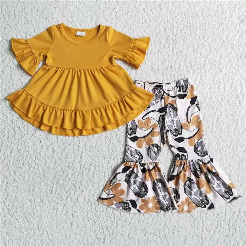 girls outfits flower cow top bell 2 pieces children's fall Winter Suit Baby Kids Boutique Wholesale High Quality Clothes set
girls outfits flower cow top bell 2 pieces children's fall Winter Suit Baby Kids Boutique Wholesale High Quality Clothes set