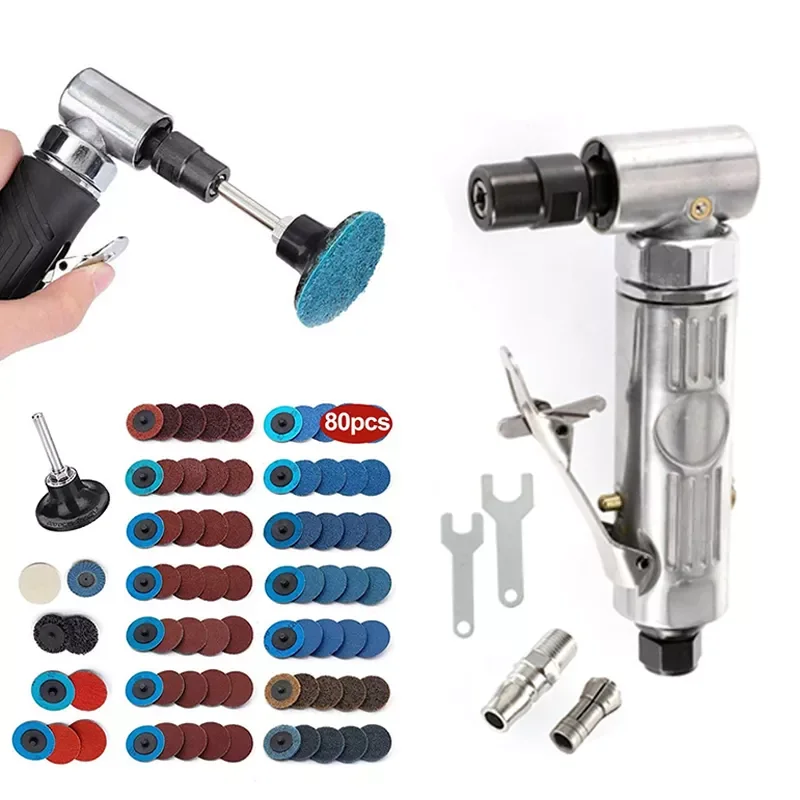 Poratble Mini 1/4 Air Angle Die Grinder 90 Degree Pneumatic Grinding Polisher Mill Engraving Machine with Sanding Discs Tool Kit
Poratble Mini 1/4 Air Angle Die Grinder 90 Degree Pneumatic Grinding Polisher Mill Engraving Machine with Sanding Discs Tool Kit