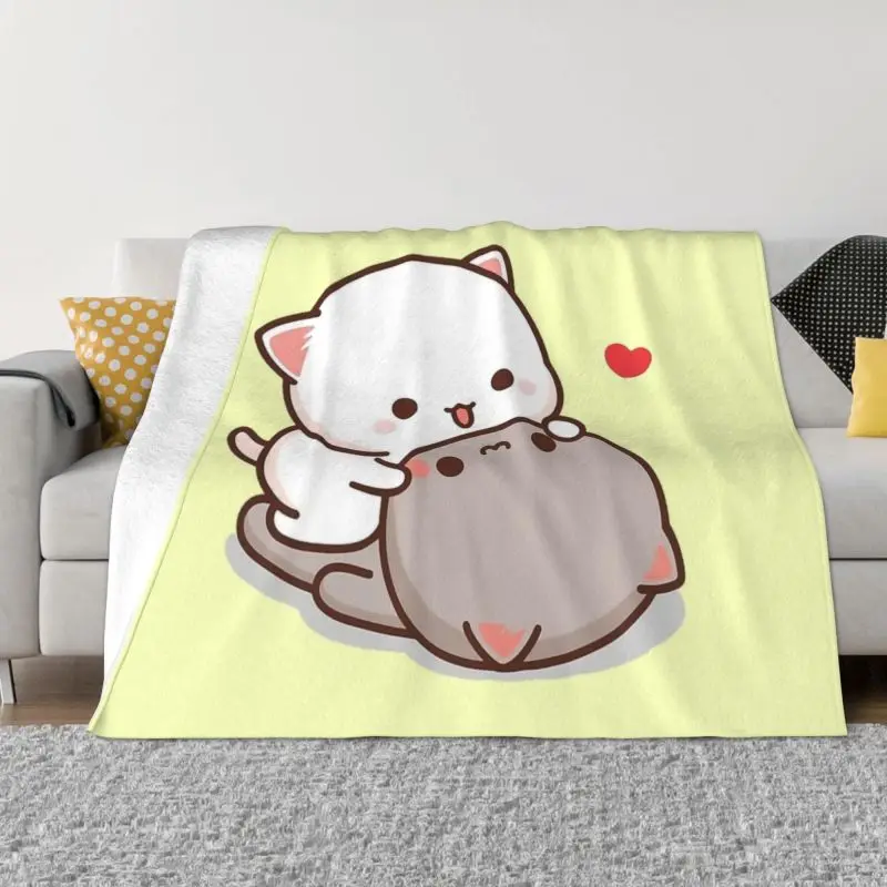 Peach And Goma Mochi Cat Cuddling Sofa Fleece Throw Blanket Warm Flannel Blankets for Bedroom Home Couch Bedspreads
Peach And Goma Mochi Cat Cuddling Sofa Fleece Throw Blanket Warm Flannel Blankets for Bedroom Home Couch Bedspreads