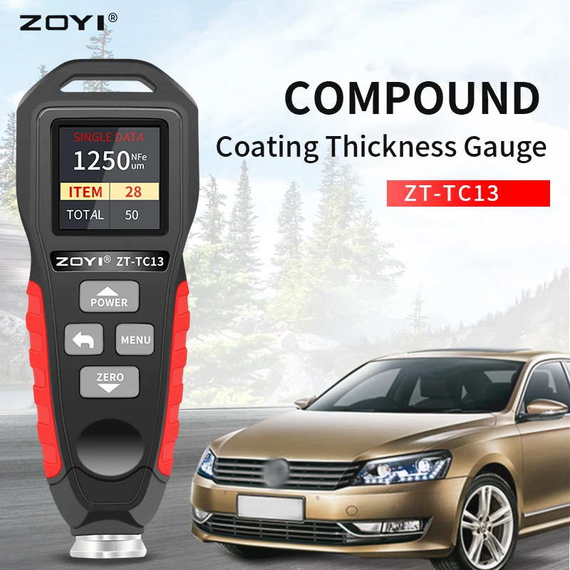 ZOYI ZT-TC13 Thickness Gauge Meter For Cars High-precision Automotive Paint Tester Measuring Coating Paint Thickness Gauge Meter
ZOYI ZT-TC13 Thickness Gauge Meter For Cars High-precision Automotive Paint Tester Measuring Coating Paint Thickness Gauge Meter