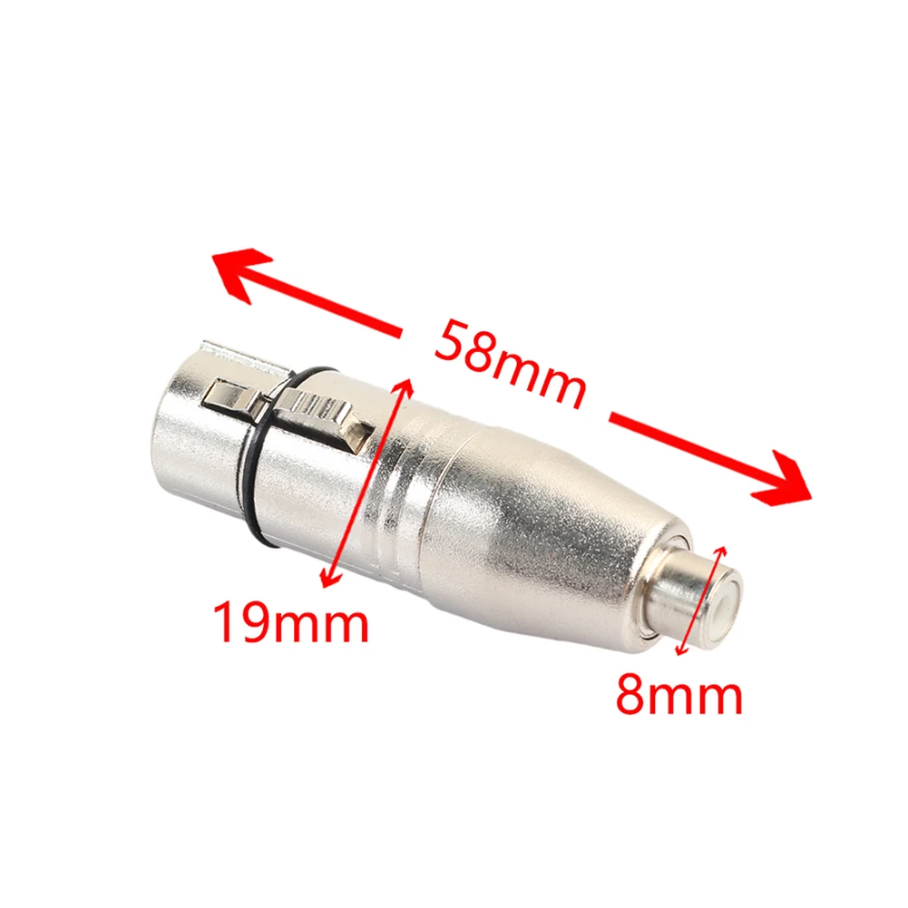 Audio Cable Adapter XLR To RCA Adapter Adapter Audio Cable Connector XLR Female To RCA Brand New For Microphone
Audio Cable Adapter XLR To RCA Adapter Adapter Audio Cable Connector XLR Female To RCA Brand New For Microphone