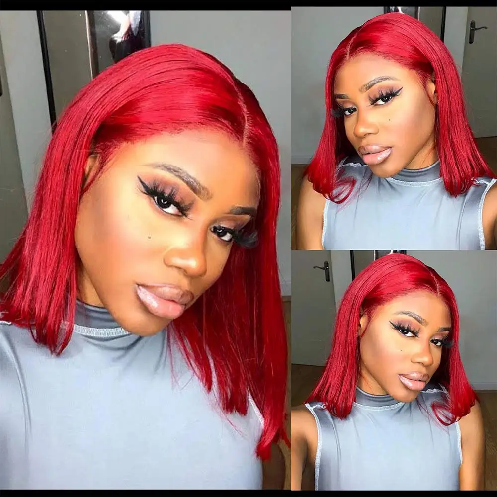 Aliblisswig Red Bob Wigs Lace Part Human Hair Wigs Highlight Lace Front Wigs For Women Red Colored T Part Lace Wig Pre Plucked
Aliblisswig Red Bob Wigs Lace Part Human Hair Wigs Highlight Lace Front Wigs For Women Red Colored T Part Lace Wig Pre Plucked