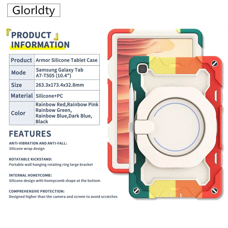 Case For Samsung Galaxy Tab S7 Plus 12.4 S8 S7 FE 12.4 S8 11.0 Shockproof Materials Soft Silicon Child Stand Tablet Cover
Case For Samsung Galaxy Tab S7 Plus 12.4 S8 S7 FE 12.4 S8 11.0 Shockproof Materials Soft Silicon Child Stand Tablet Cover