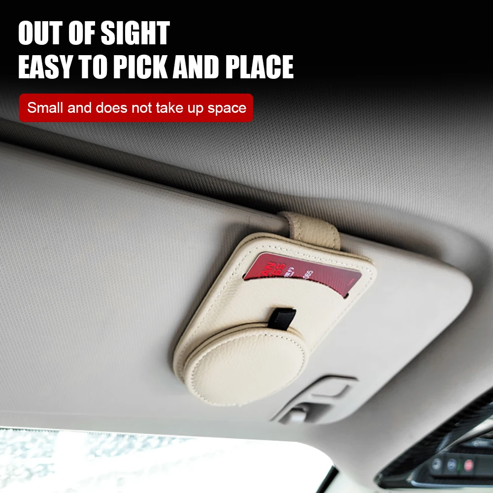 Leather Sun Visor Glasses Clip Universal Car Interior Card Ticket Fastener Portable Magnetic Flip Sunglasses Holder For Auto
Leather Sun Visor Glasses Clip Universal Car Interior Card Ticket Fastener Portable Magnetic Flip Sunglasses Holder For Auto